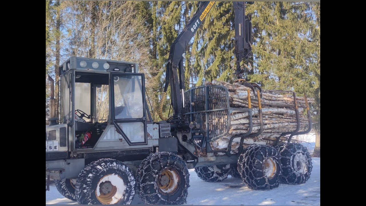 Ponsse S 10 rankojen ajoa