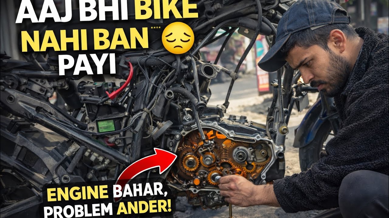 Aaj Bhi Bike Nahi Ban Payi 😔 | Engine Bahar, Problem Andar | Dharamshala Vlog