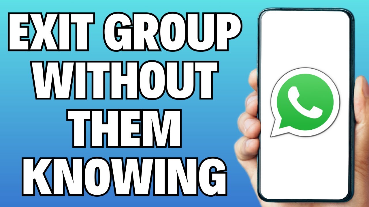How To Exit WhatsApp Group Without Members Knowing (Easy 2024)