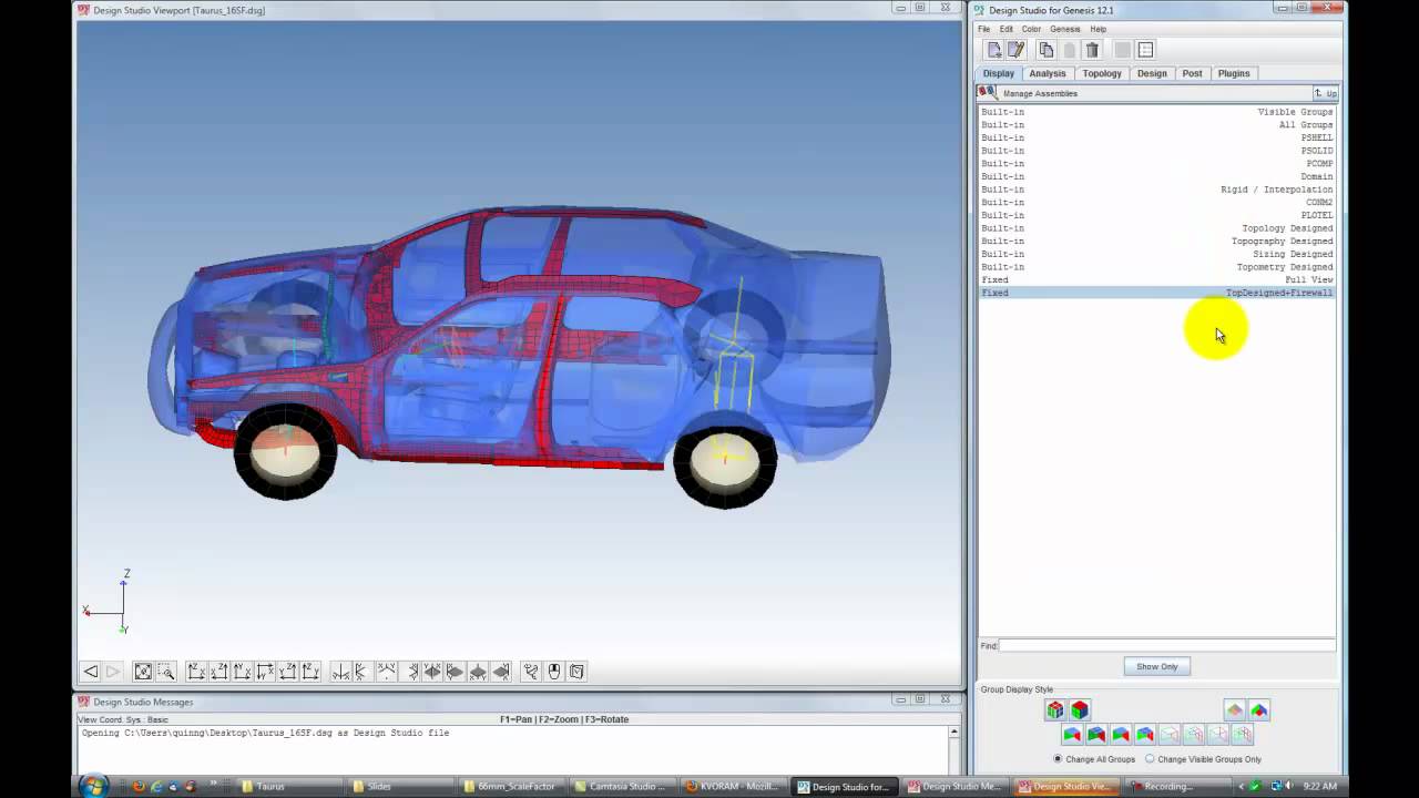 Frontal Crash Structural Optimization using LS-DYNA, ESLDYNA and Genesis