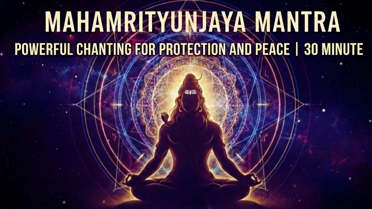 🔥Mahamrityunjaya Mantra for Peace, Protection & Positive Energy🧘 Divine Visual Experience AI