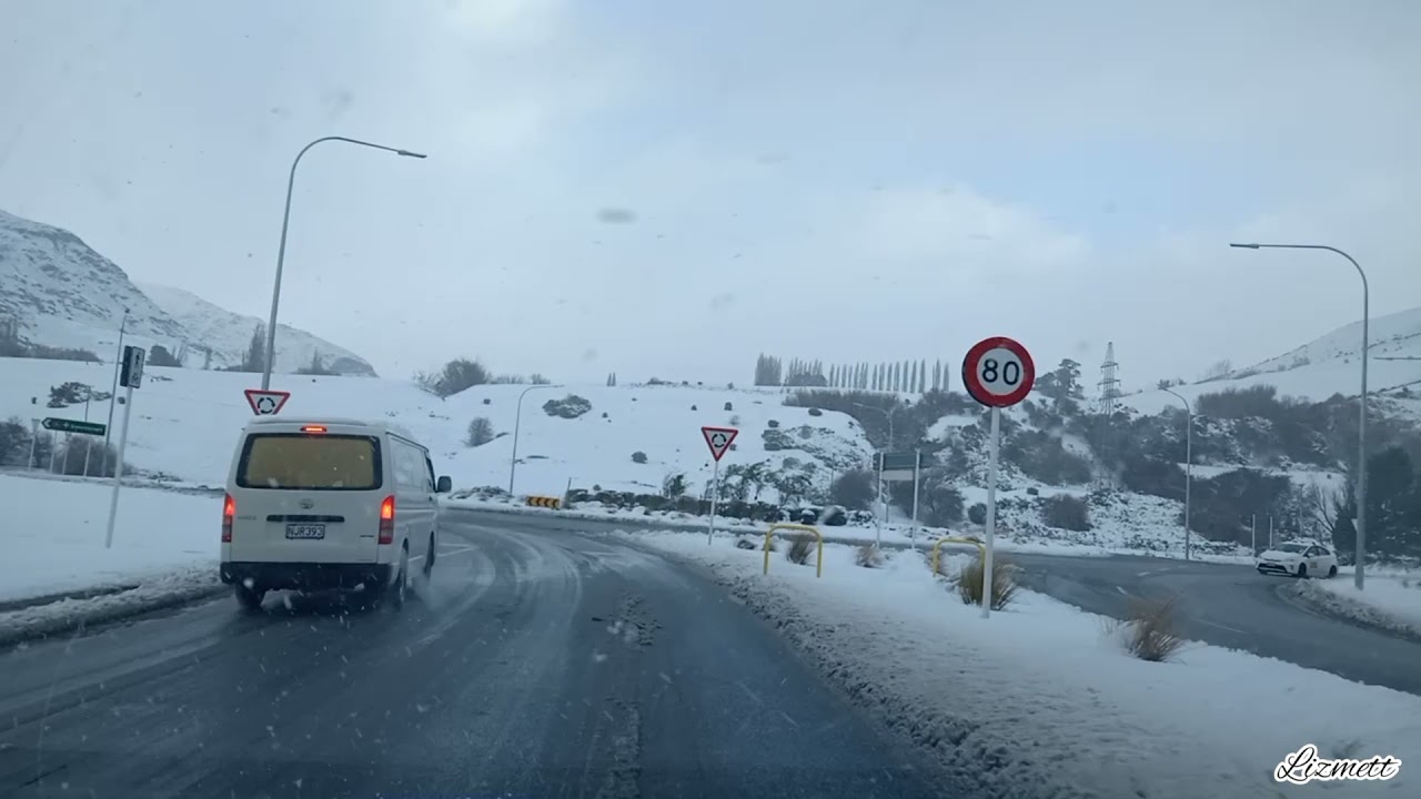 Queenstown NZ  | Winter Snow  Driving 🌨️❄️❤️ 2021