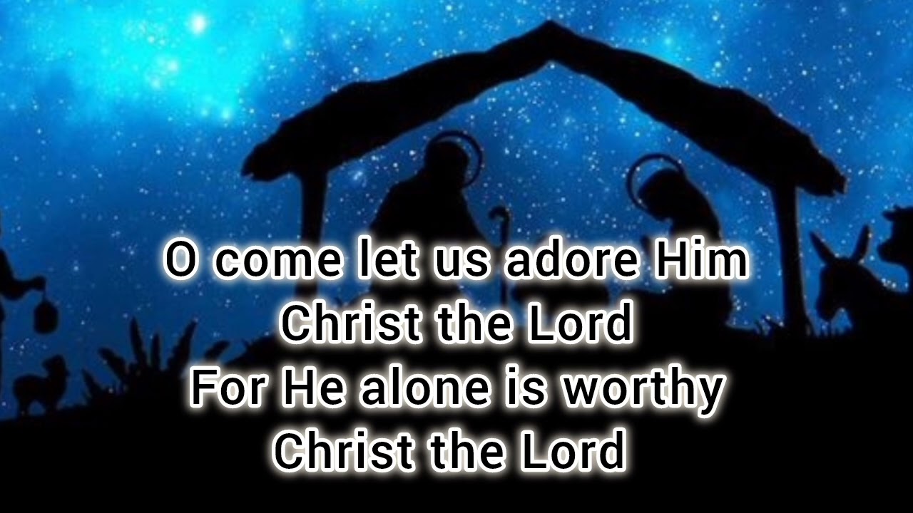 O Come let us adore Him (chorus) by Don Moen