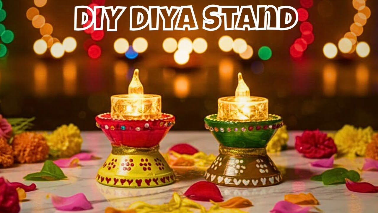 5 Minute DIY Diya Decorations for Diwali!