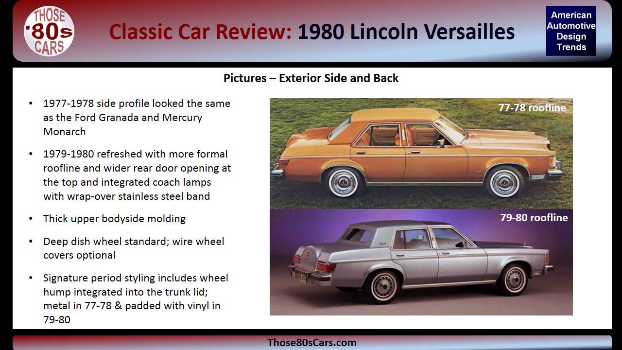 Those-80s-Cars Review: 1980 Lincoln Versailles