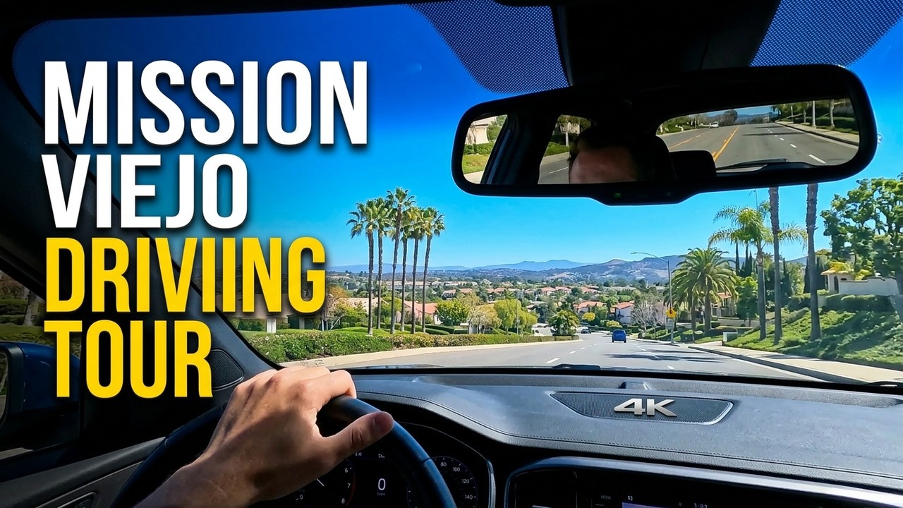Mission Viejo California Driving Tour 4K | Suburban California Streets