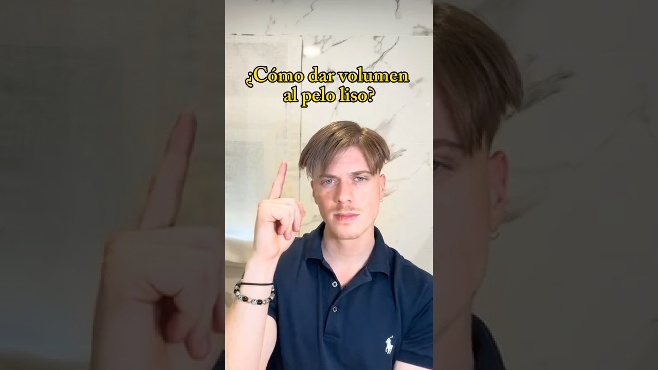 C&oacute;mo peinar el pelo liso con volumen #menshairstyle #oldmoney #hairstyle