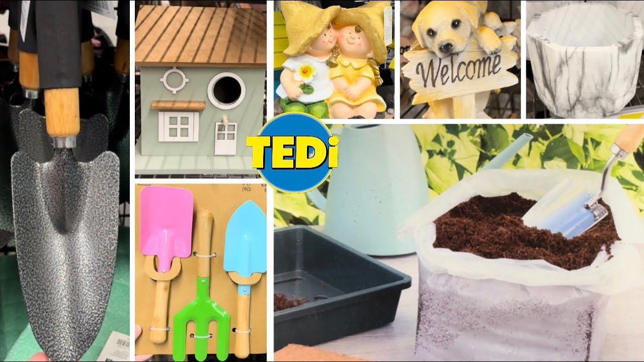 TEDi Garden Section 🌱 Tools & Pots Overview