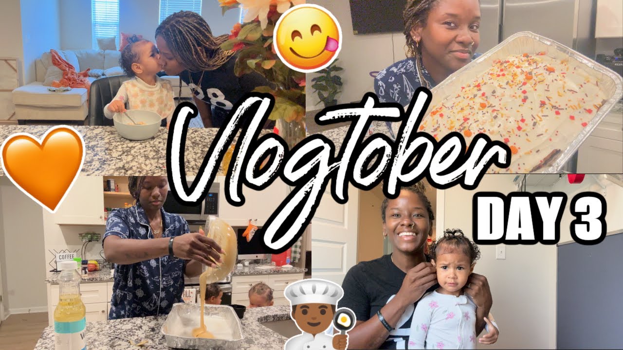 VLOGTOBER DAY 3: PUMPKIN CAKE, TANTRUMS AND HOLY SPIRIT  🤦🏾‍♀️🧡✝️
