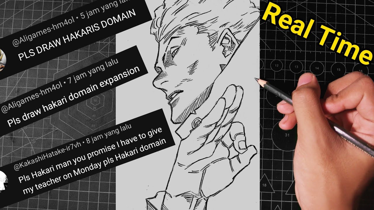 How to Draw Hakari Using Domain Expansion 🔥 Jujutsu Kaisen || Step by Step Easy