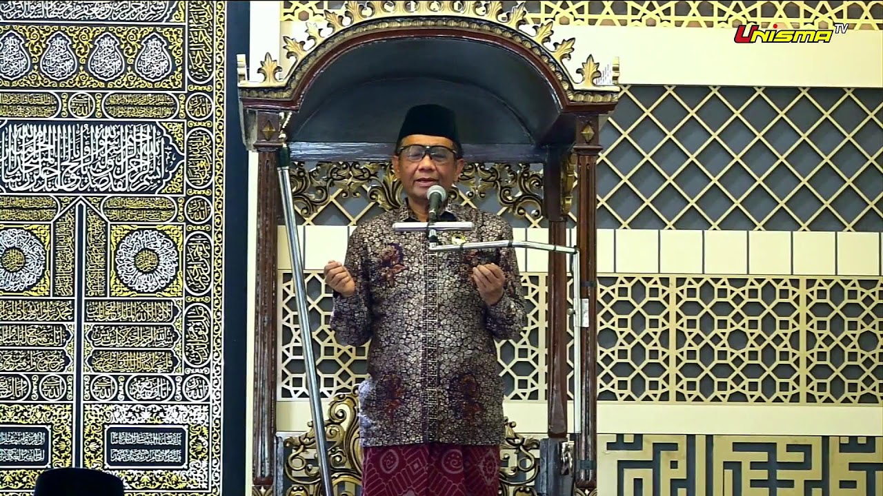 Khotbah Jum'at bersama Prof. Dr. Moh. Mahfud MD, S.H (Menkopulhukam RI) | Masjid Ainul Yaqin UNISMA