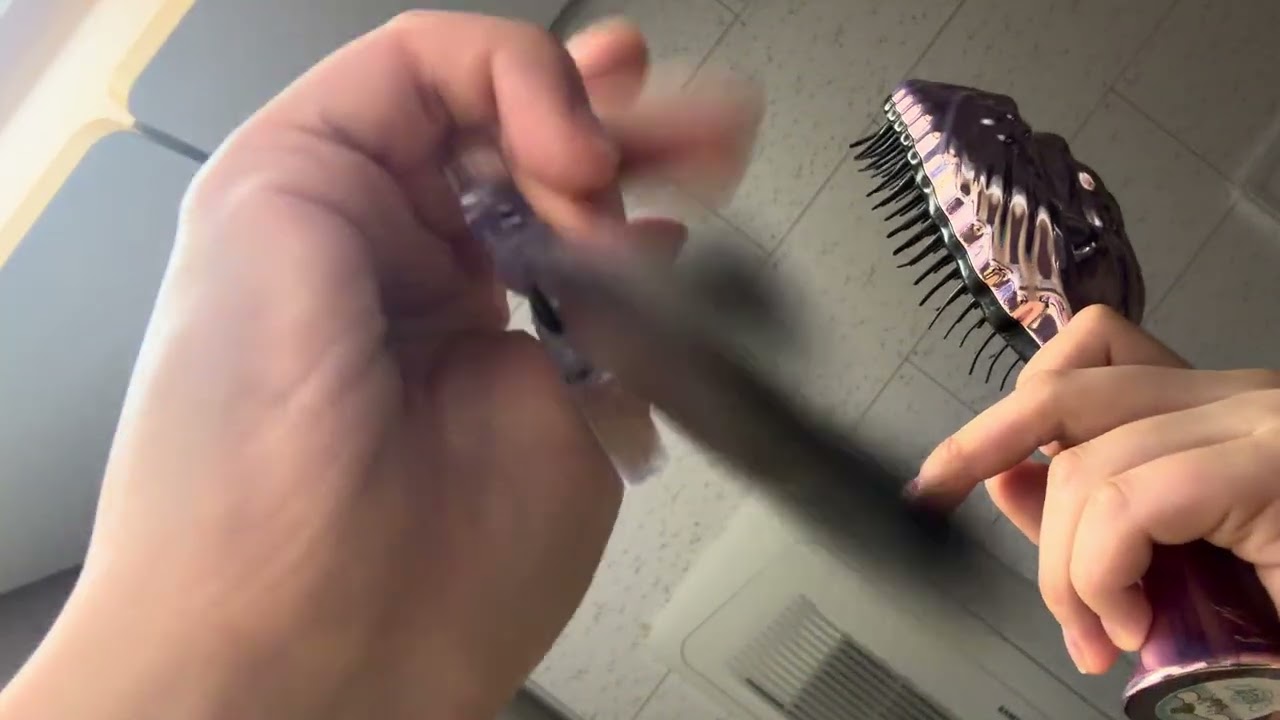 앞머리잘라주고 빗어주고 본드발라주는 asmr / 미용실 asmr