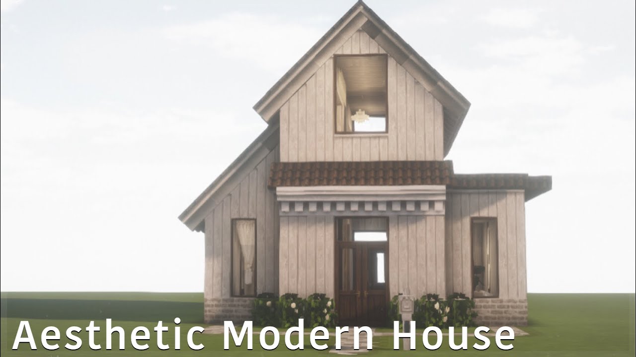 Aesthetic Modern House - Minecraft Cocricot Speed Build JE