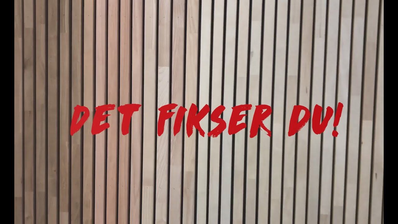 Slik lager du spilevegg