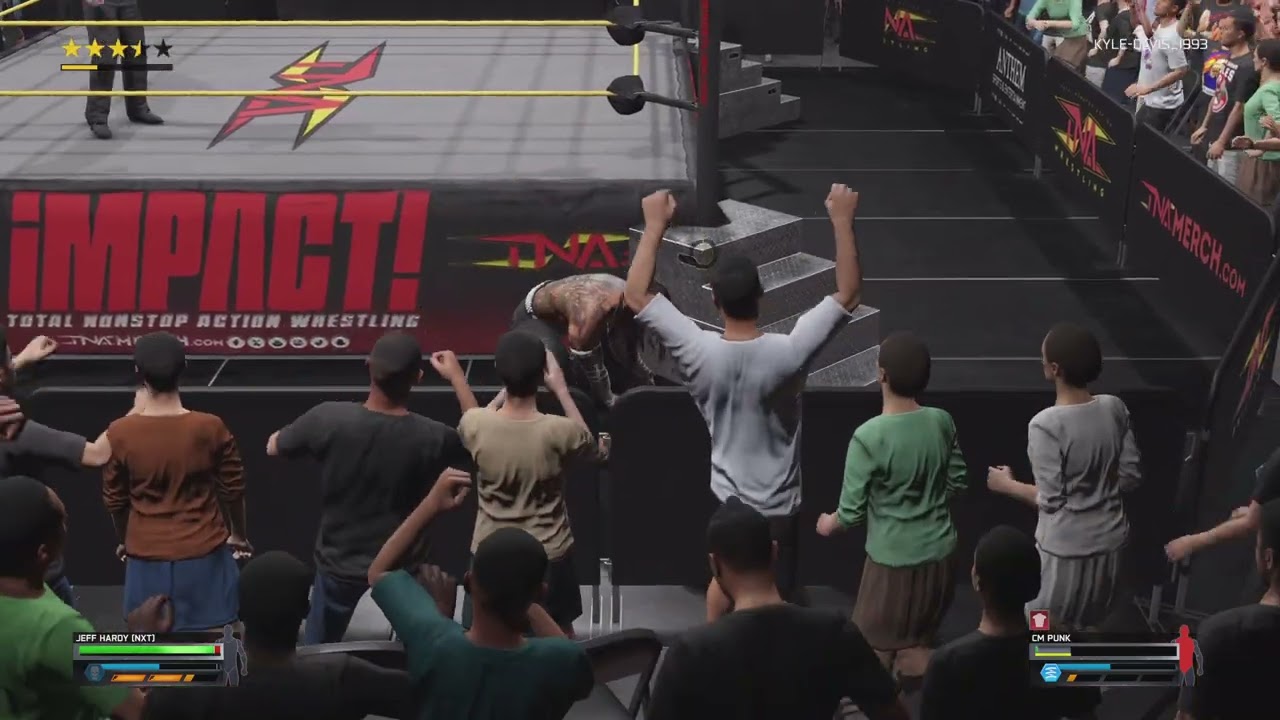 WWE 2K25 JEFF HARDY VS CM PUNK