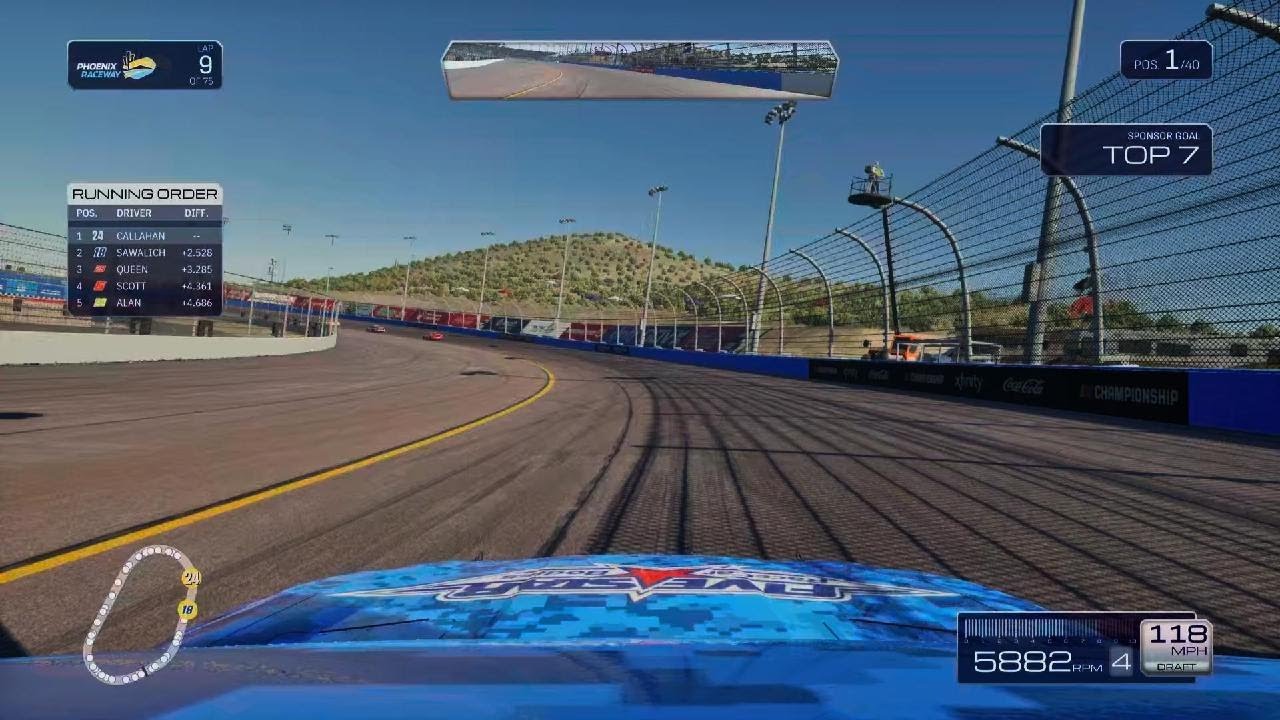 NASCAR 25 championship race career mode