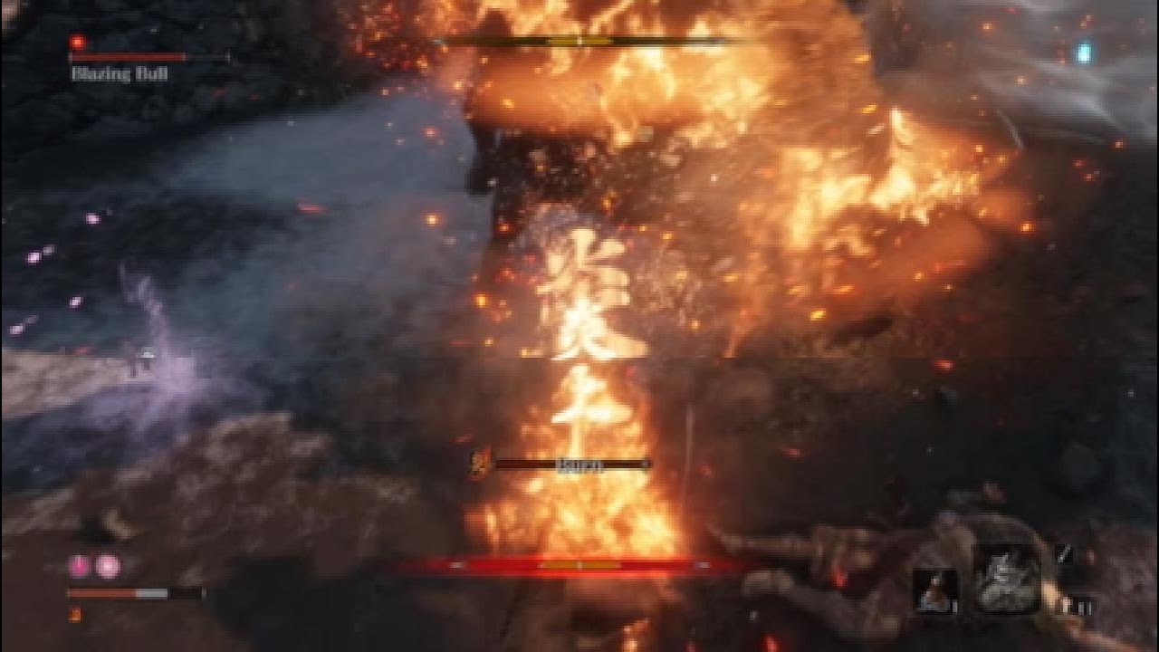 Sekiro Blazing Bull boss fight