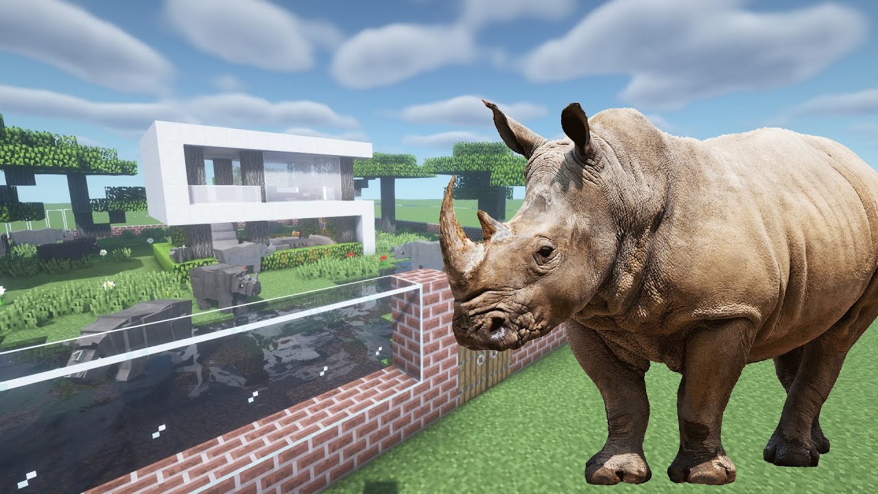 How To Make a Rhinoceros Farm in Minecraft PE