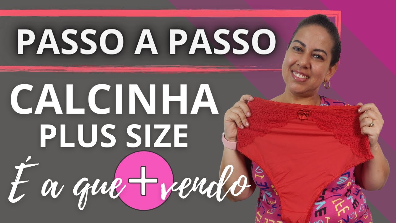 CALCINHA MOSCOVO CÓS ALTO USANDO MÁQUINA DOMESTICA