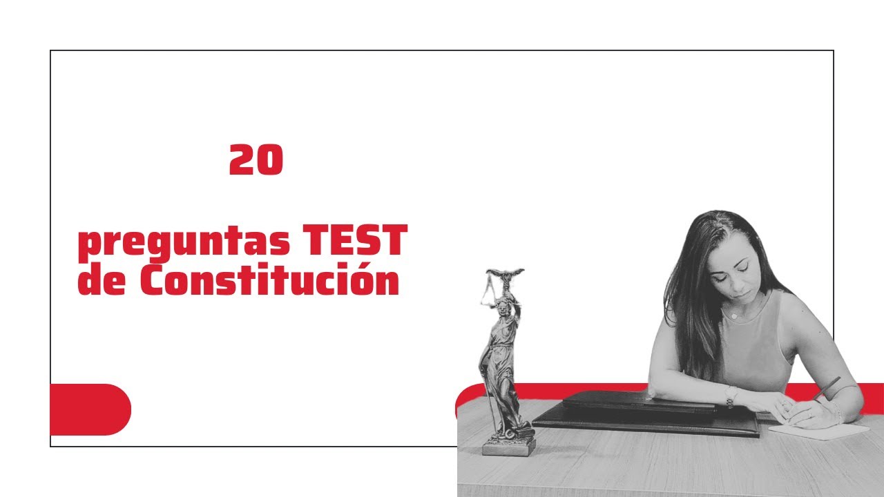 20 Preguntas Test de la Constitución Española 📖🇪🇸|Respuestas Clave para Opositores y Estudiantes