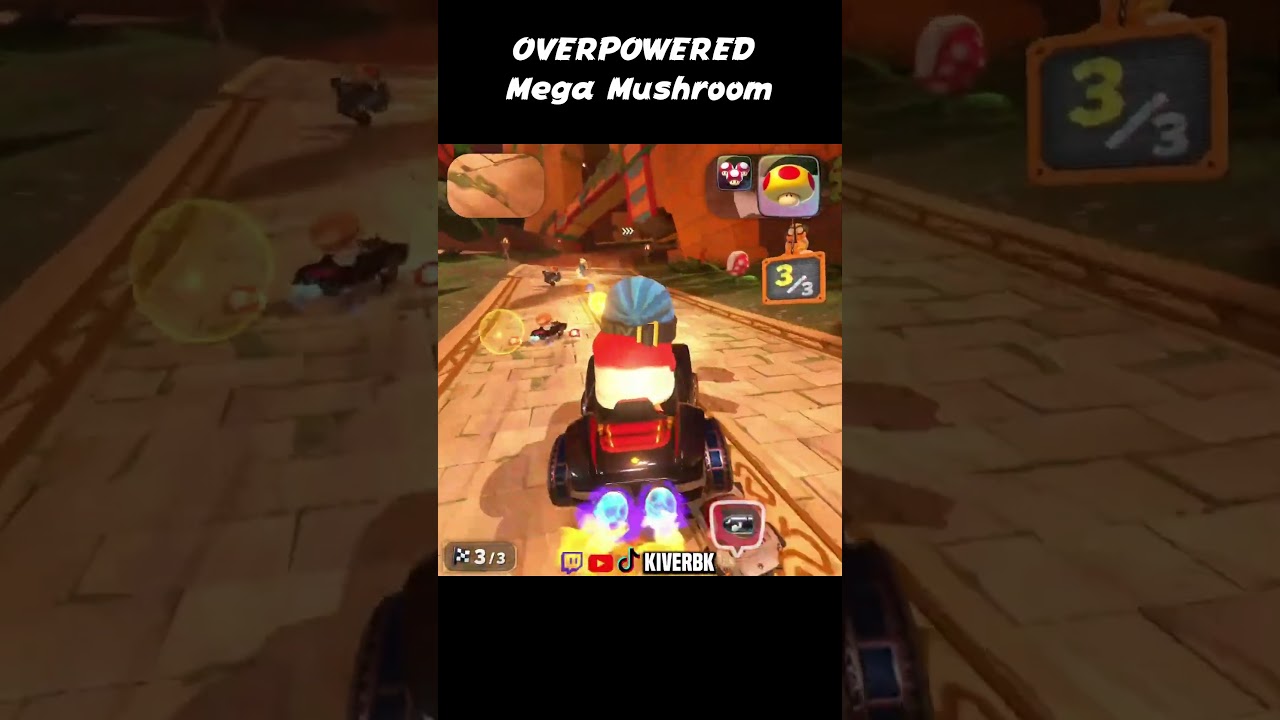 Mega Mushroom is BROKEN #mariokartworld