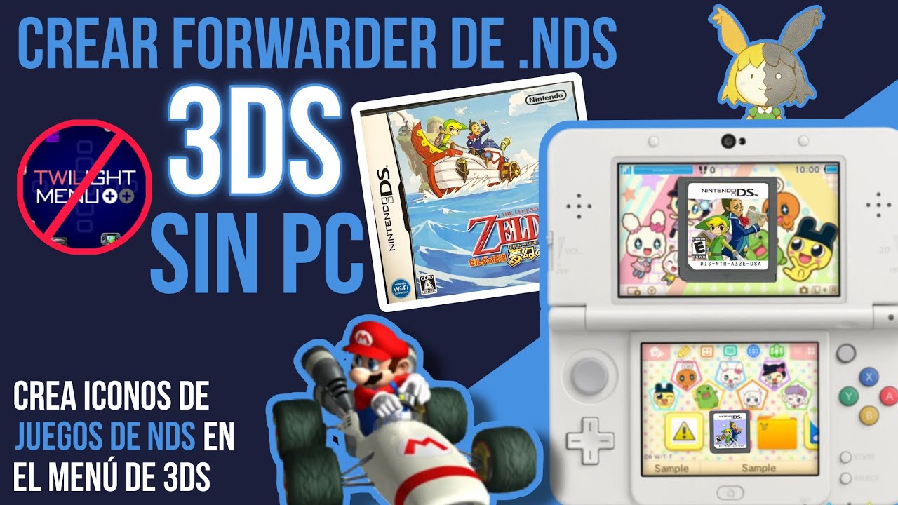 CREA FORWARDER DE DS EN 3DS SIN PC NI TWILIGHT MENU (crea iconos de juegos de DS en el menu de 3DS)