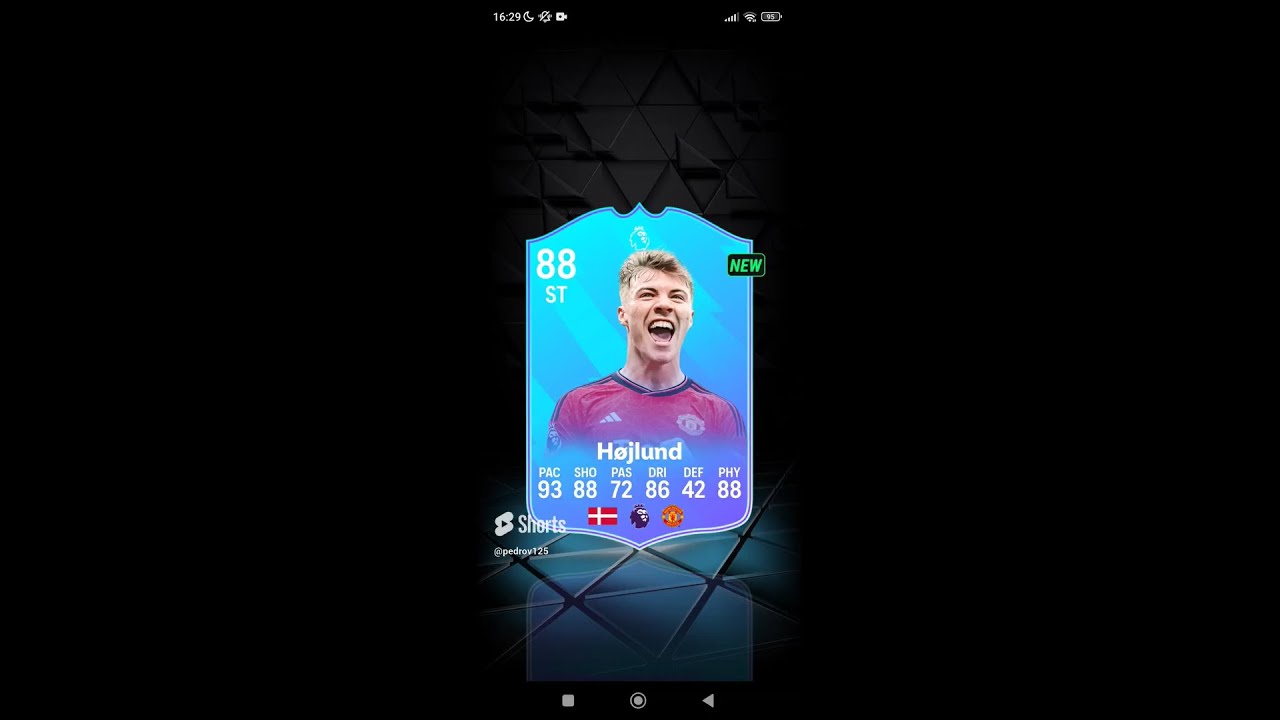 MADFUT 24: 88 Premier League POTM February Rasmus H&oslash;jlund (SBC)