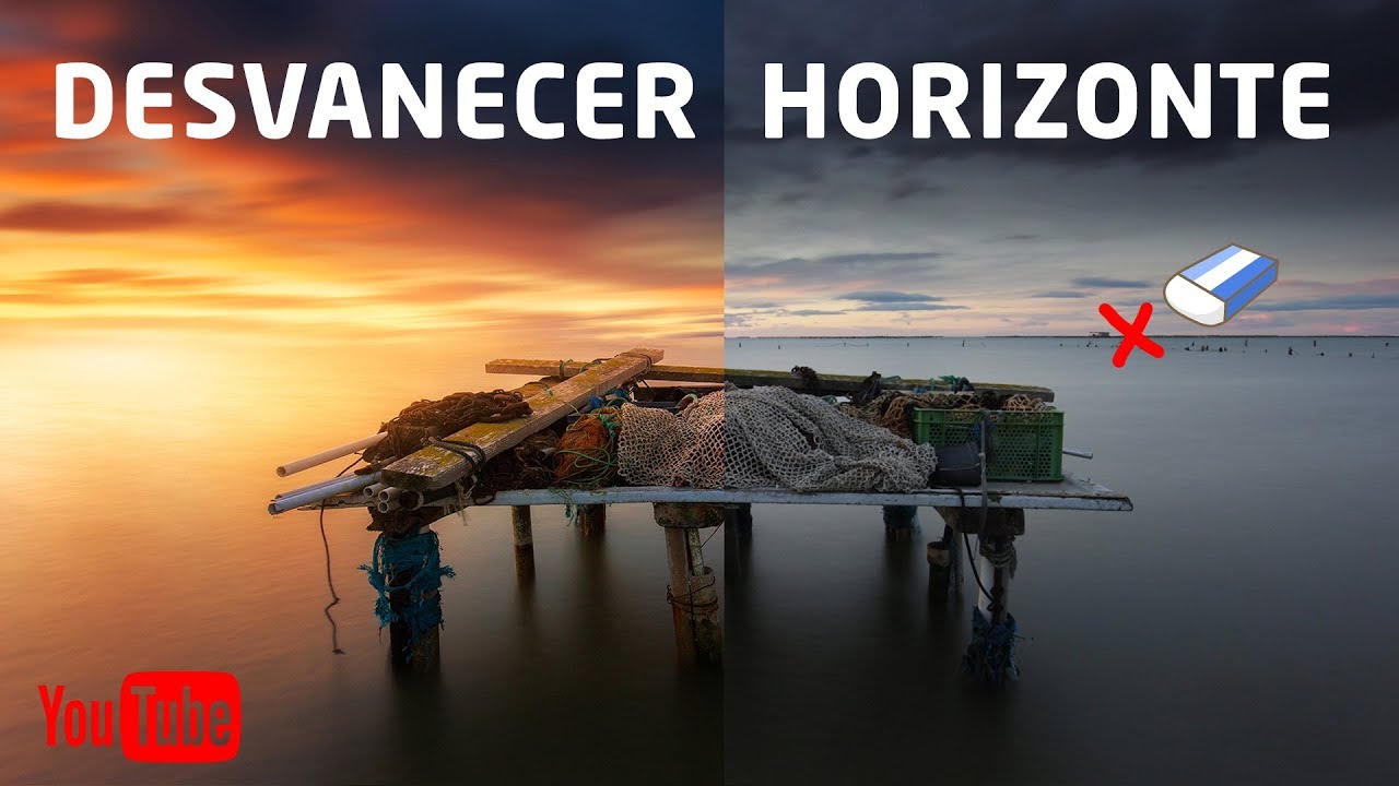 ELIMINAR HORIZONTE en PHOTOSHOP  + EDICIÓN FOTOGRAFÍA Larga Exposición
