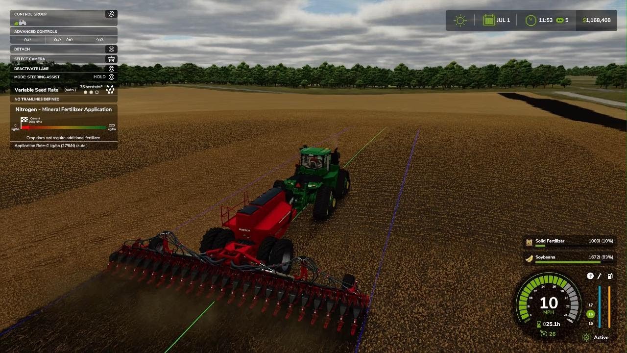 Planting Double Crop Soybeans
