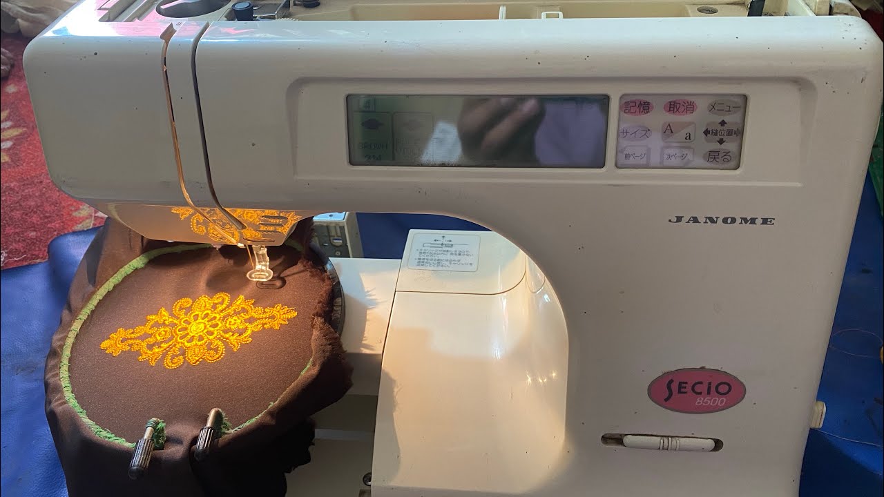 How to use janome 8500 embroidery machine home delivery 03063800097 wtsp agr kuch samj me ni arha to
