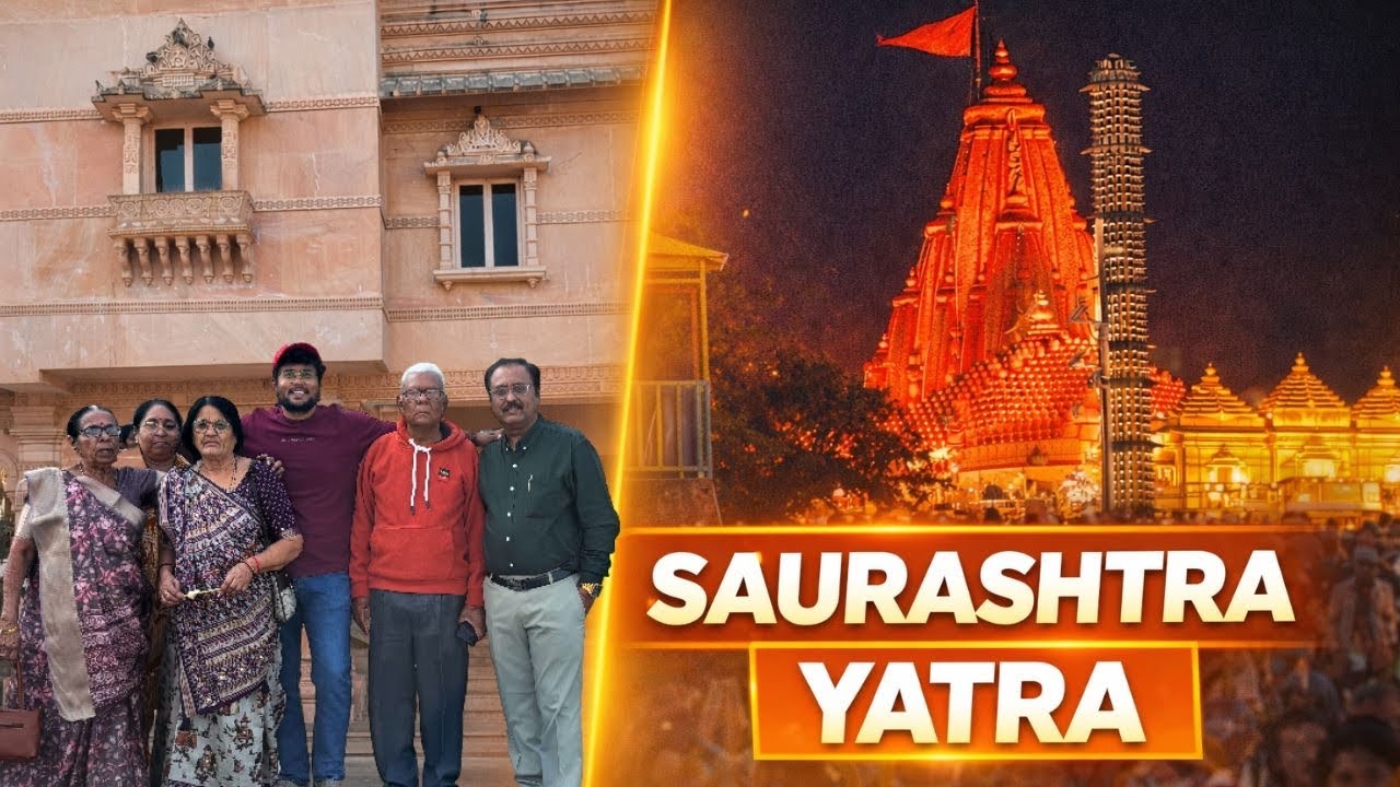 Saurashtra Trip Part 1 | Vadodara thi Somnath Family Road Trip | Somnath Darshan