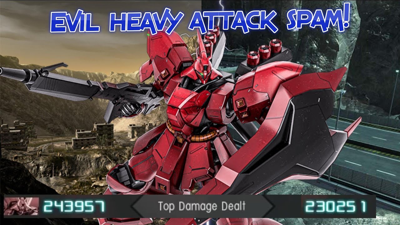 GBO2 Sazabi Prototype: Evil heavy attack spam!
