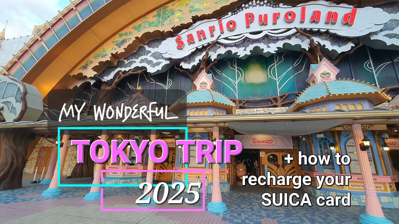 SANRIO PUROLAND Hello Kitty's 50th Celebration + How to top up/recharge the SUICA card on TOKYO TRIP