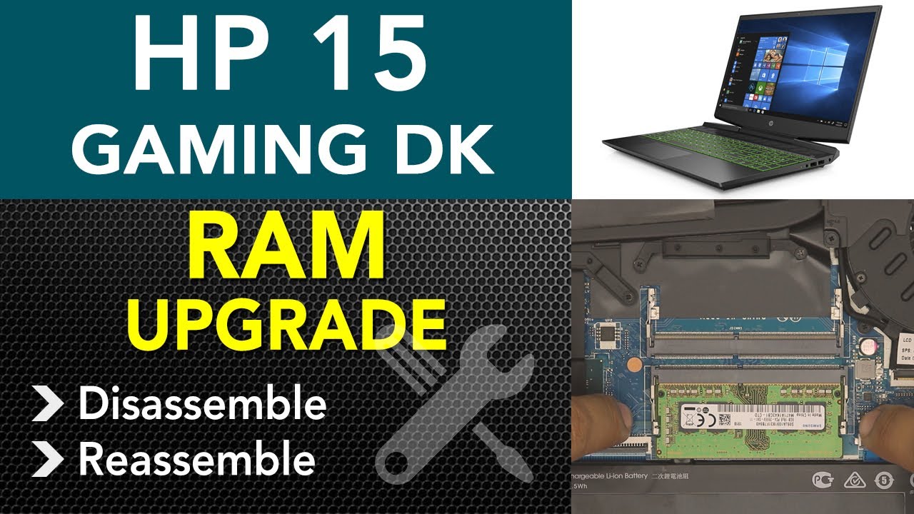 Hp Pavilion Gaming 15 Dk - xxx Ram Upgrade, STEP By STEP