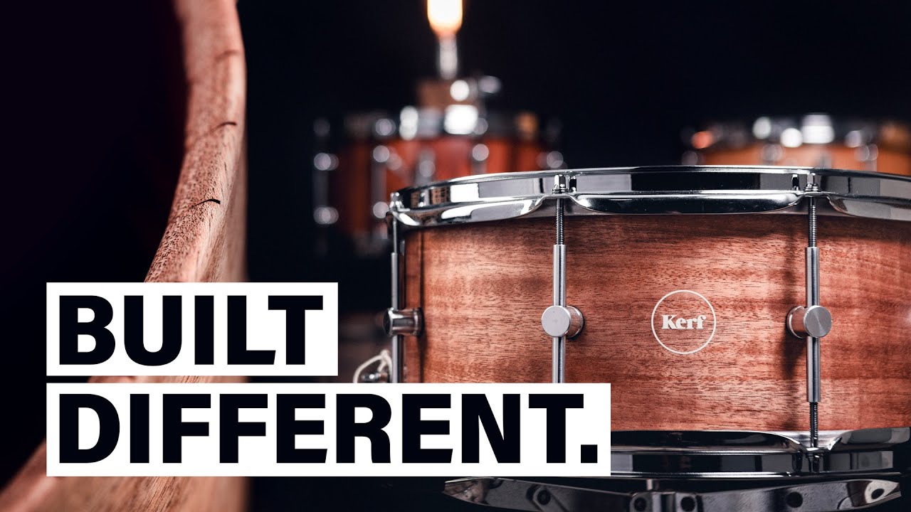A Brand New Type of Drum Shell | Kerf Drum Co. Mahogany 14x6.5