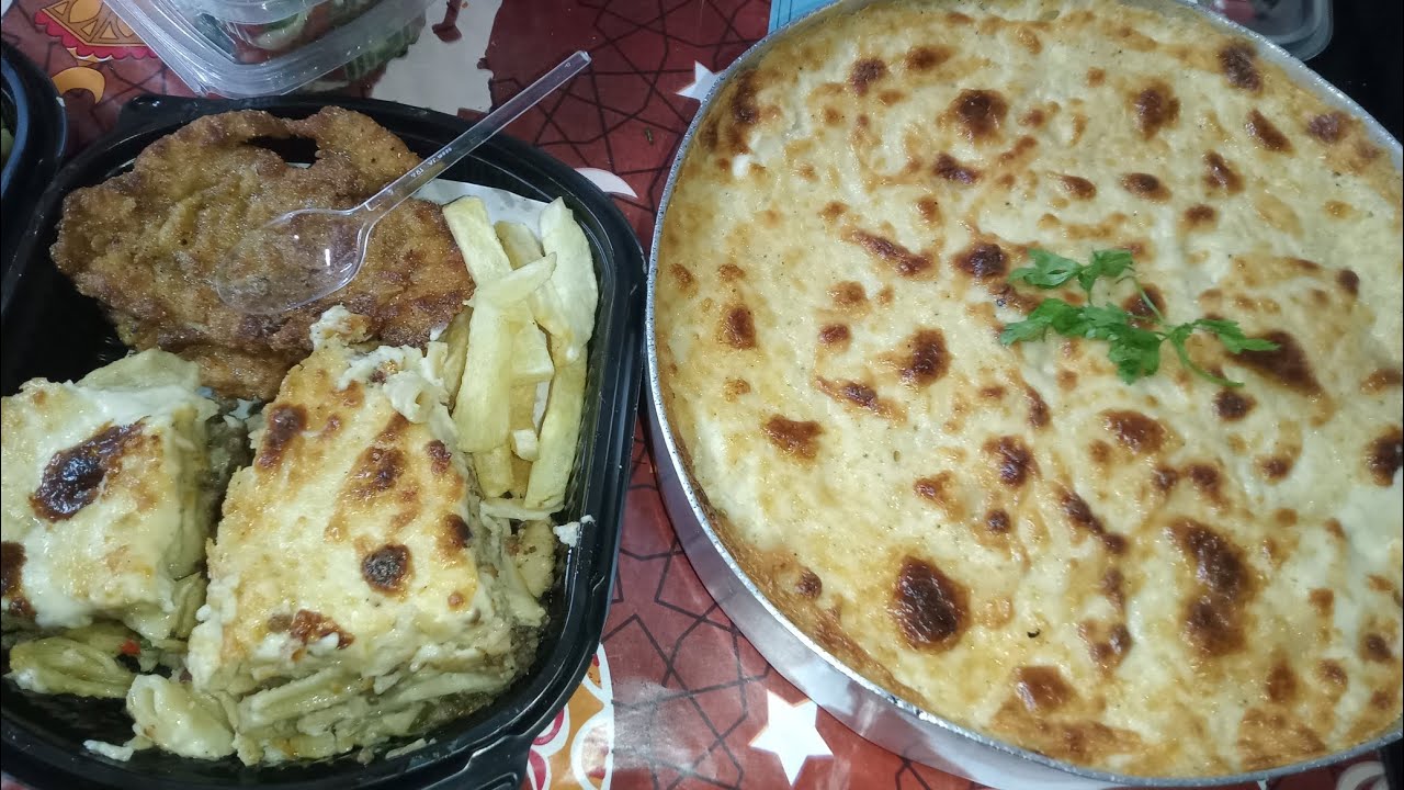وجبات افطار ام اسلام احلى مكرونه بشاميل وبانيه👌