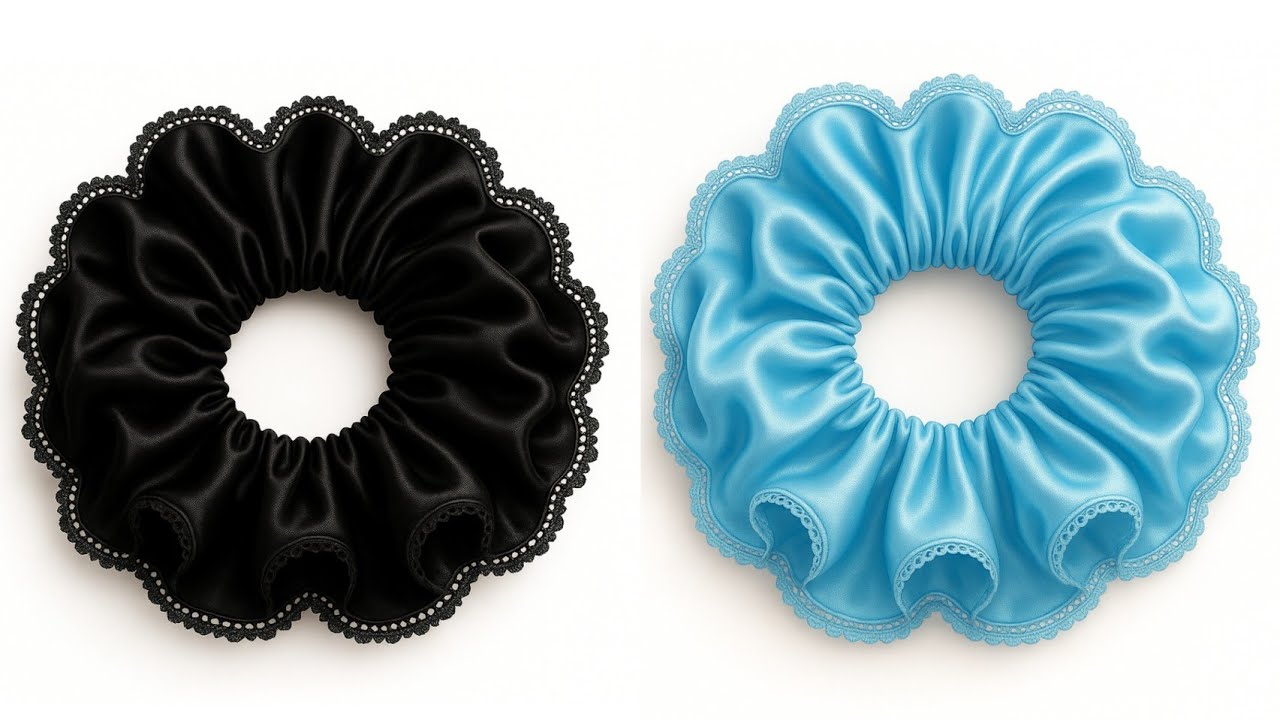 New Stylish scrunchies ||stylish accessories||scrunchies how to make #scrunchies #stylishaccessories