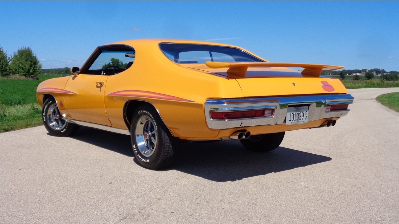 Pontiac GTO Judge 1970 года выпуска, 4-ступенчатая коробка передач, цвет Orbit Orange. История 