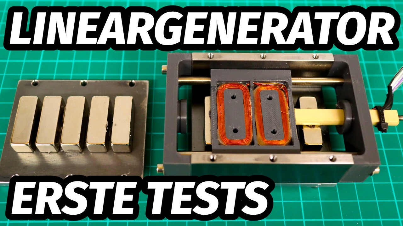 Lineargenerator mit mehr Leistung für den thermoakustischen Stirlingmotor