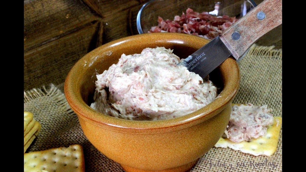 Cómo hacer paté de jamón serrano. FÁCIL Y RÁPIDO