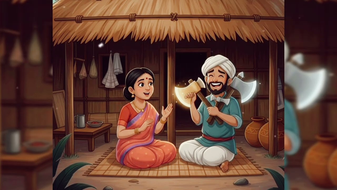 सच्चा लकड़हारा (Sacha Lakadhada) Hindi Short Story 📝