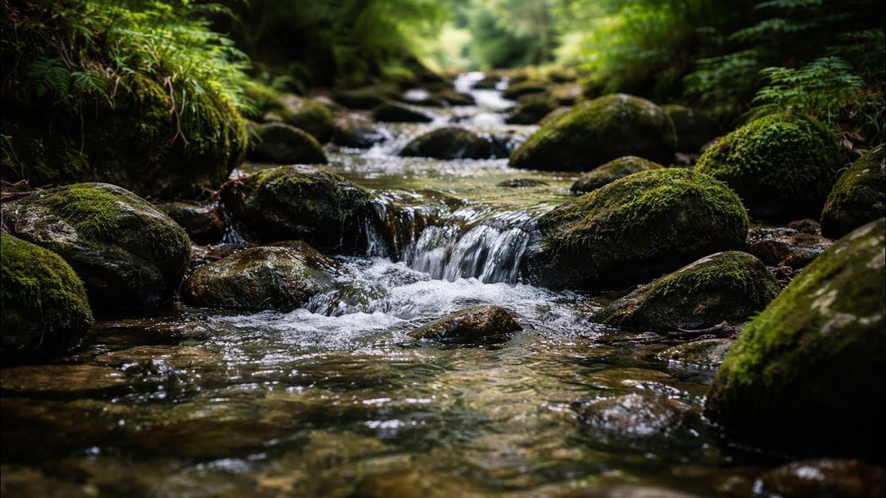 ASMR Babbling Brook 💧 Gentle Stream Sounds for Sleep & Relaxation (No Talking)