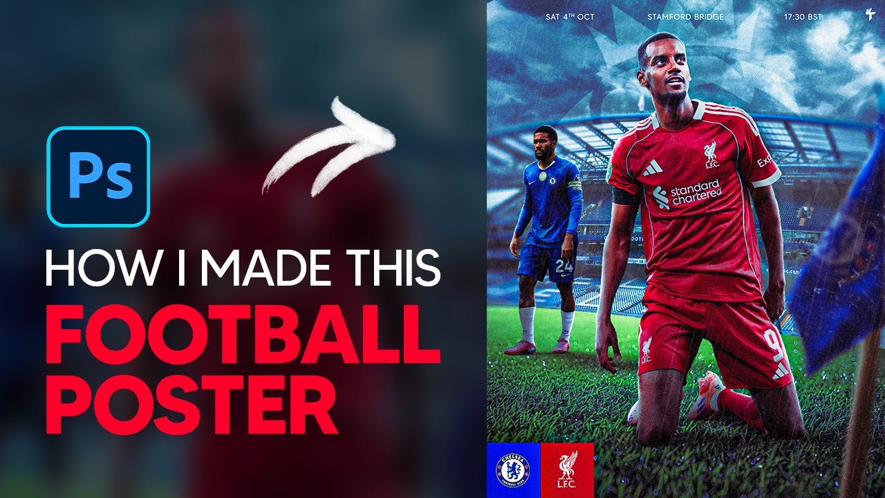 How I created this Photoshop Football Poster!