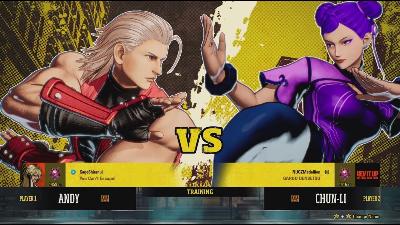 PlayStation 5 FATAL FURY: City Of The Wolves TevinMoore22 (Andy) Online Ranked Matches