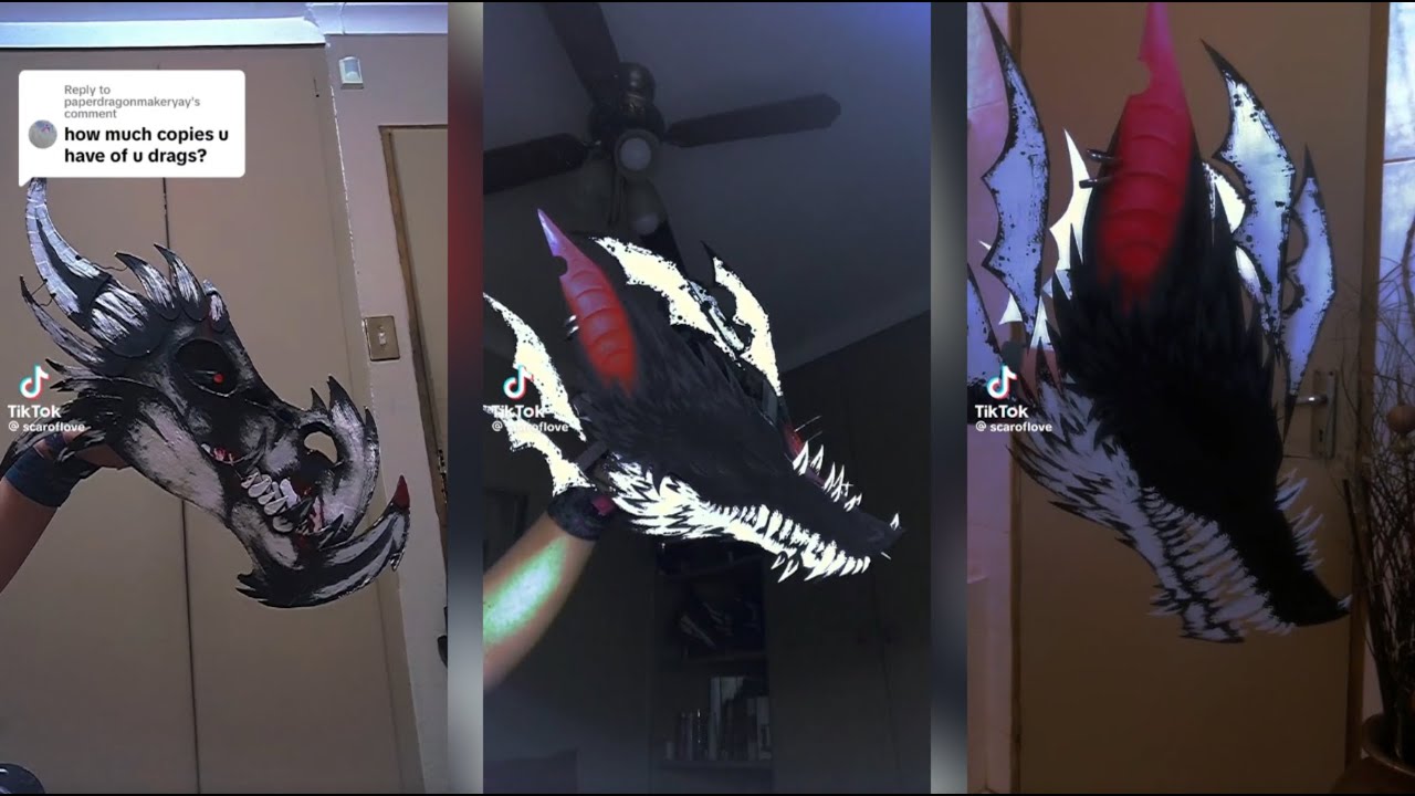 ScarOfLove Paper Dragon Puppet TikTok Compilation 3