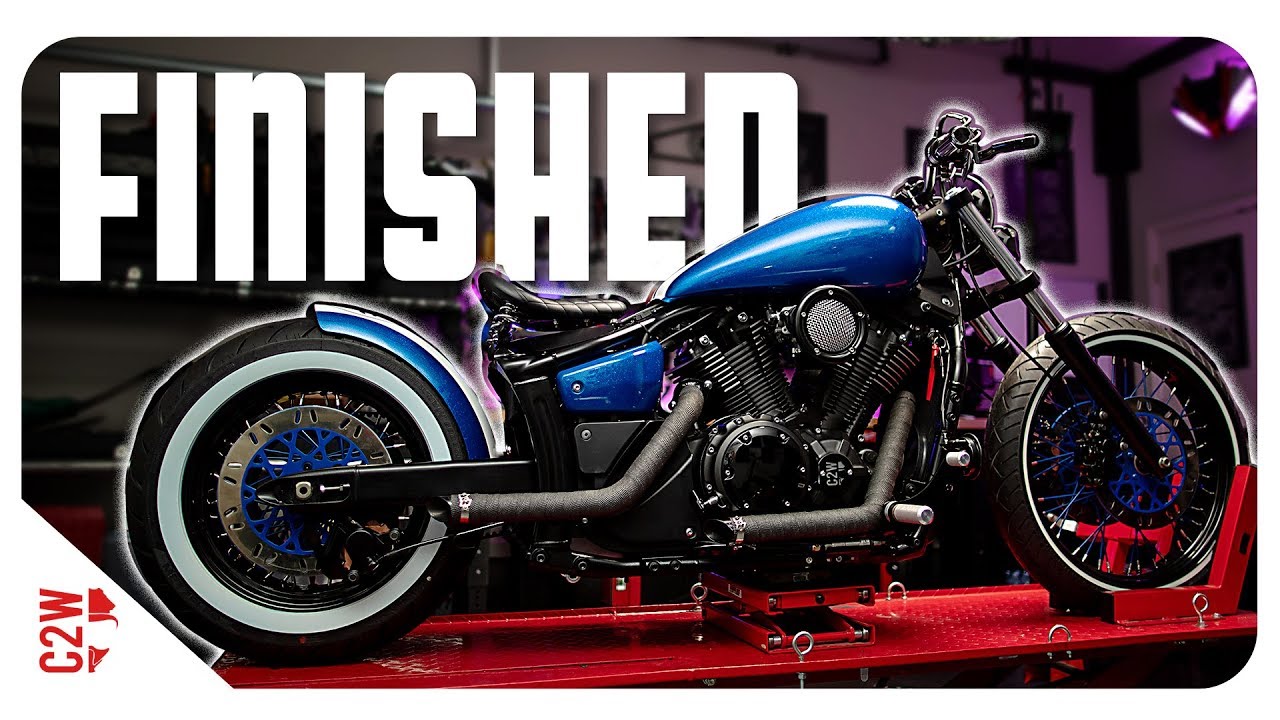 BOBBER build COMPLETED!!  [Wrecked Bike Rebuild - Ep 25 - Vstar 1300 Bobber]