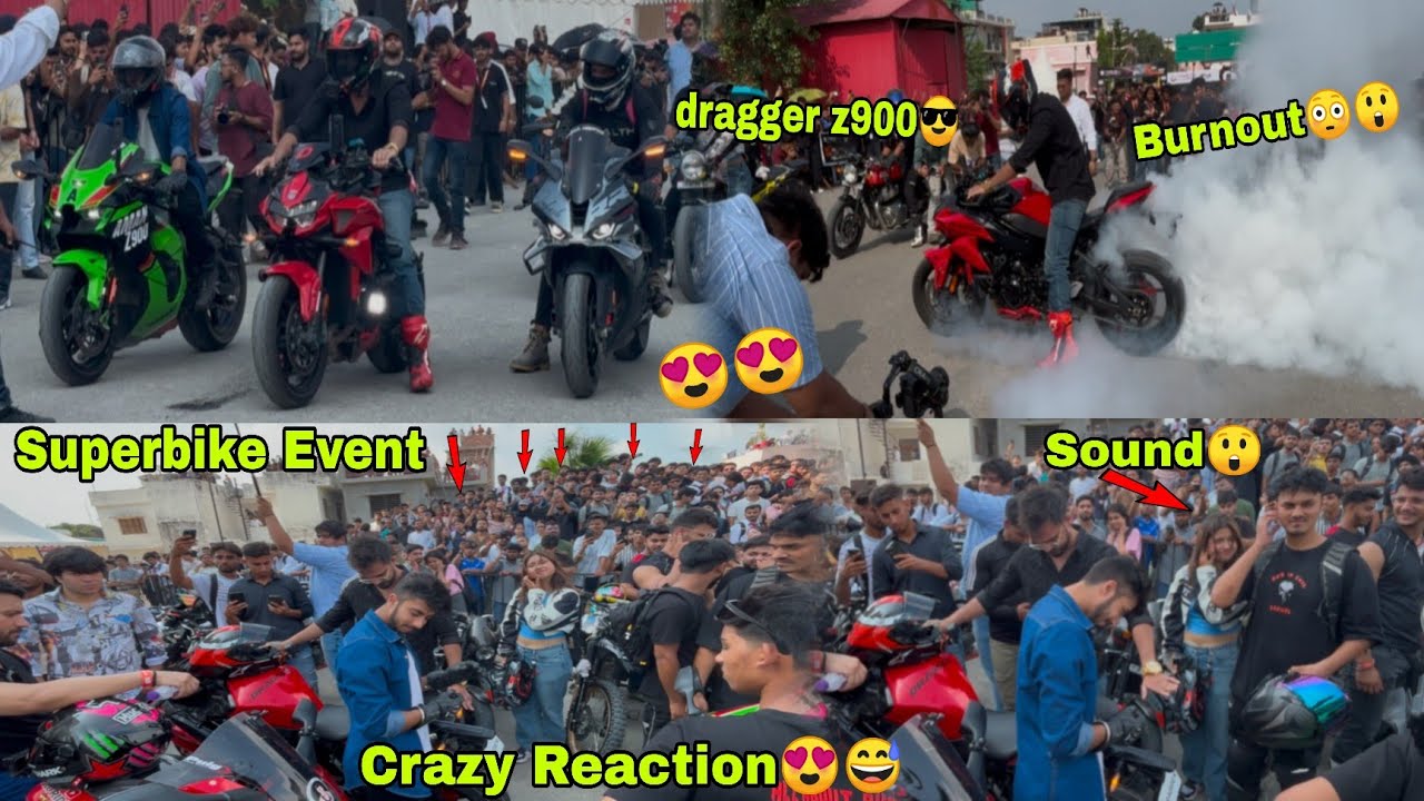 @DraggerZ900  Superbike Entry in Graphic Era College 😳😲 Crazy Reaction in Biggest Meetup Rection 😍😅