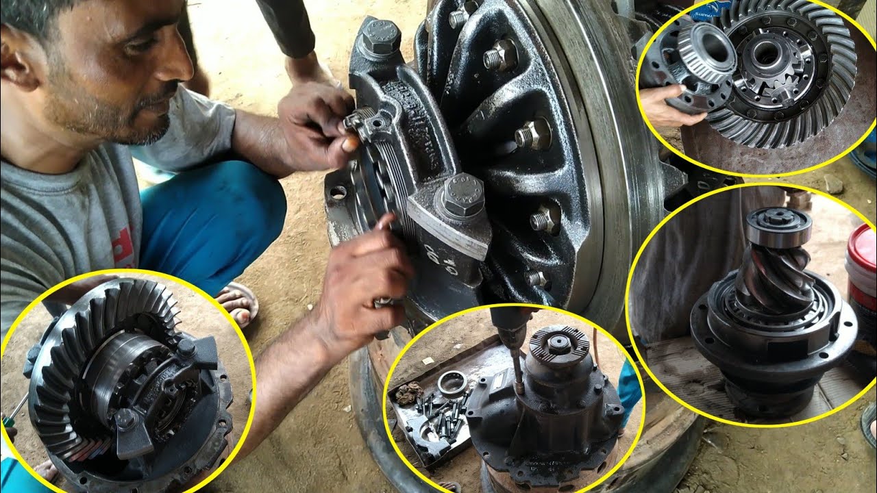Ashok Leyland differentiai gear full fitting | how to repair truck differential gear | gear repair