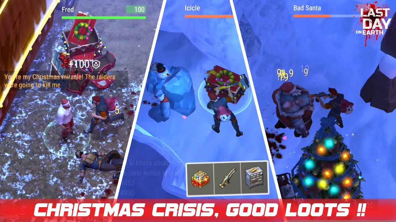Christmas Crisis | Defeat Icicle, Bad Santa, Zombie Bear Easily | LDOE Season 32 | Last Day On Earth