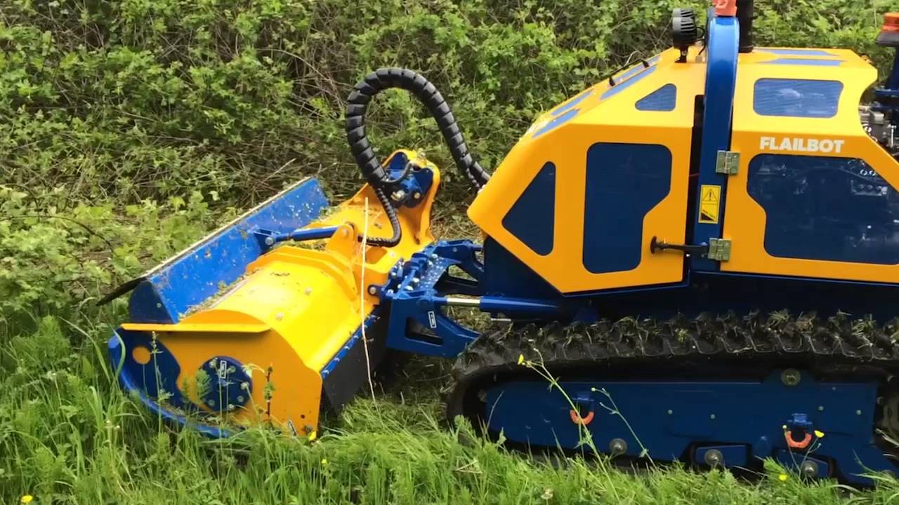 Farol Ltd | Bomford Flailbot Remote Control Flail Mower Demonstration